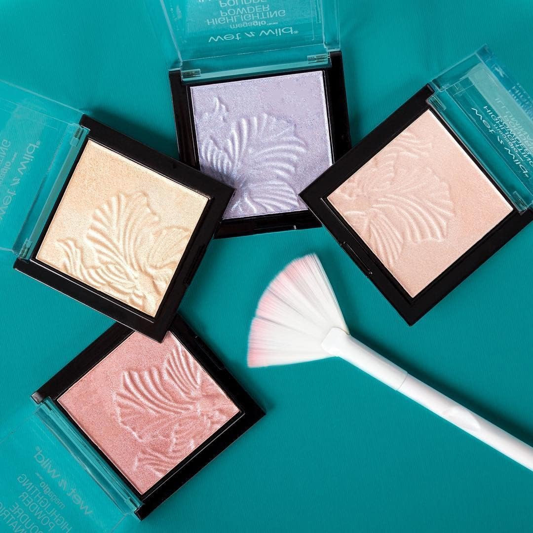 Megaglo Highlighting Powder - Highlighter Makeup for a Shimmering Pink Rose Gold Glow