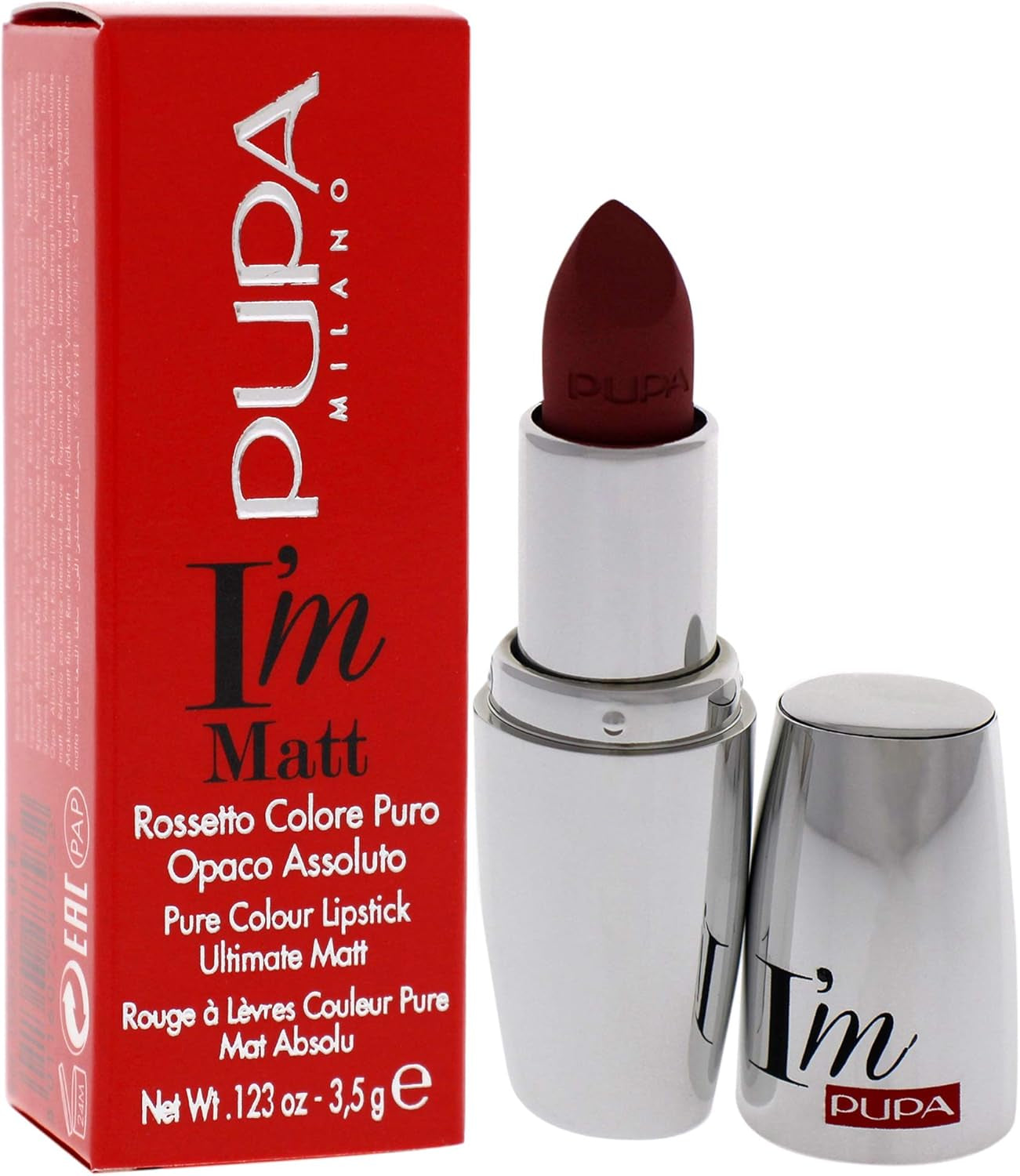 Milano I Am Matte Pure Color Lipstick - 012 Angel Rose for Women, 0.123 Oz