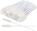 300 Disposable Eyelash Mascara Wands - Professional Lash Brush Applicators for Extensions, White
