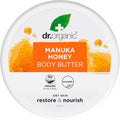 Dr. Organic Manuka Honey Body Butter - Moisturizing Formula for Dry Skin, Suitable for Men and Women, Natural, Vegetarian, Cruelty-Free, Paraben and SLS-Free, Organic, 200ml