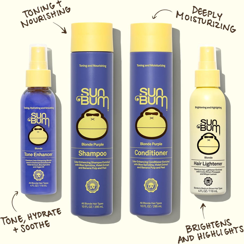 Blonde Tone Enhancer - Paraben, Gluten, and Cruelty-Free Purple Leave-In Treatment for Blondes - 4 oz